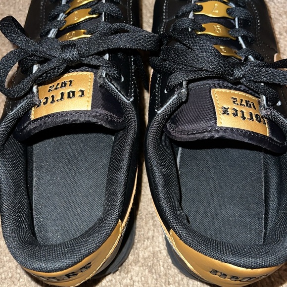 2019 Nike Cortez Basic Black/Metallic Gold Shoes - Picture 6 of 7